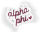 Alpha Phi Star Sticker Alpha Phi Star Sticker