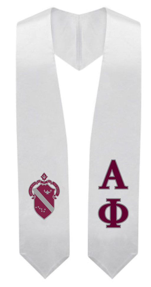 Alpha Phi Alpha Phi Super Crest - Shield Graduation Stole