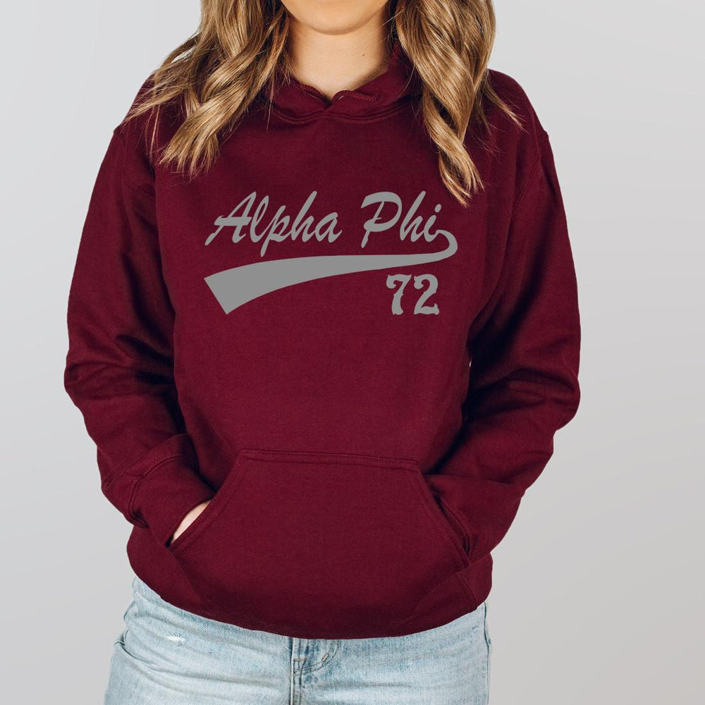 Alpha Phi Tail Hooded Sweatshirts Alpha Phi Tail Hooded Sweatshirts