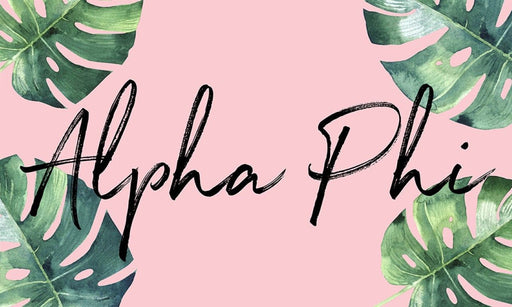 Homedecorgifts Alpha Phi Tropical Flag