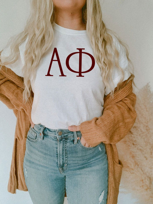 Alpha Phi University Greek T Shirts Alpha Phi University Greek T-Shirts