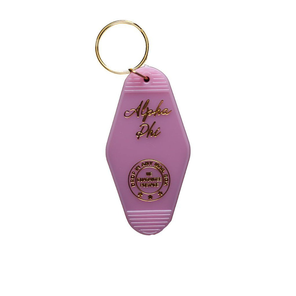 Alpha Phi Vintage Motel Keychain Alpha Phi Vintage Motel Keychain