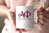 Alpha Phi White Mascot Coffee Mug Personalized! Alpha Phi White Mascot Coffee Mug - Personalized!