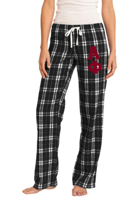 Alpha Phi Women's Flannel Plaid Pant Pj's Alpha Phi Women's Flannel Plaid Pant - PJ's