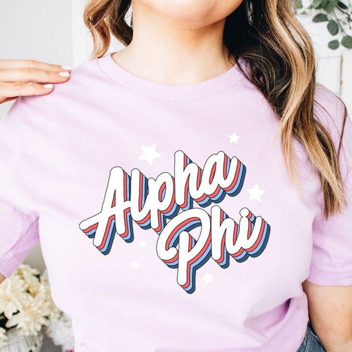Alpha Phi Flashback Tees Alpha Phi Flashback Tees