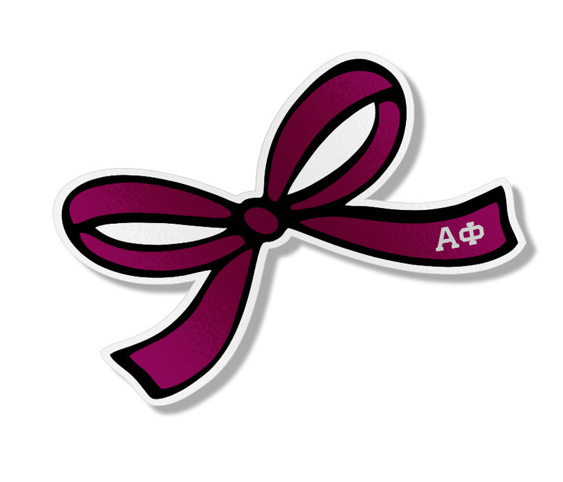Alpha Phi Pretty Bow Decal Alpha Phi Pretty Bow Decal