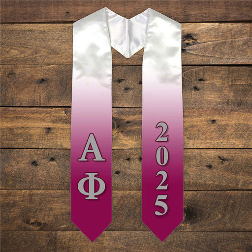 Alpha Phi Alpha Phi Extra Fancy Greek Graduation Stole W Year