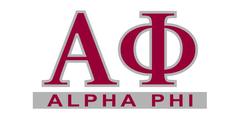 Alpha Phi Custom Sticker Personalized Alpha Phi Custom Sticker - Personalized