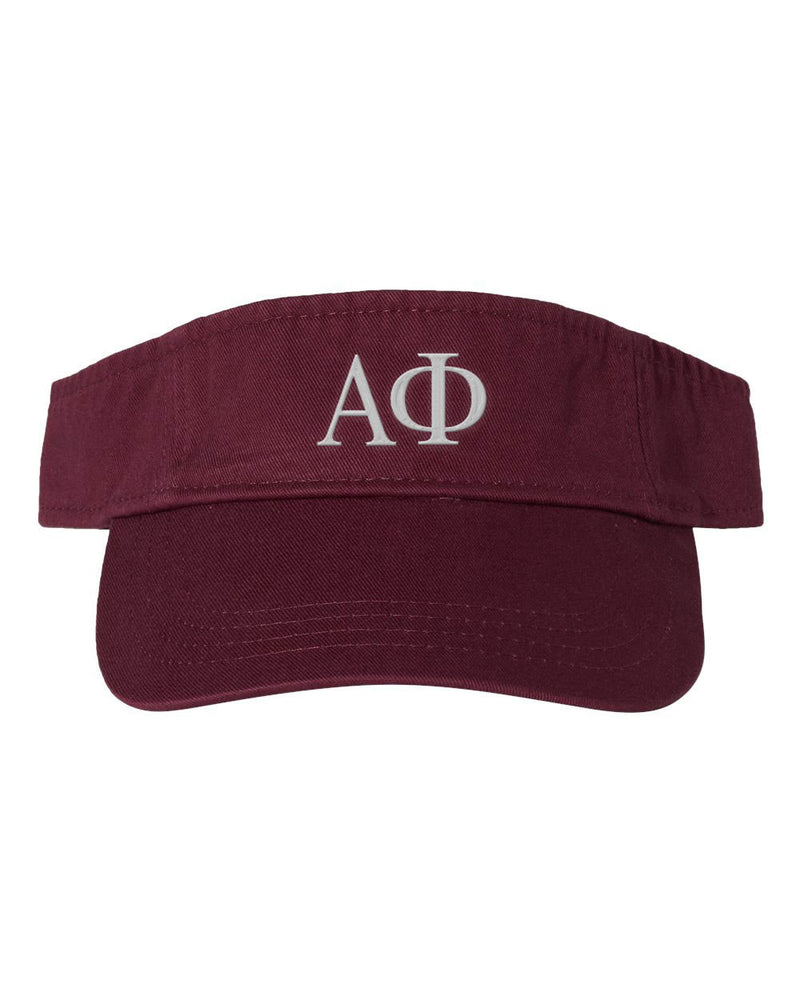 Alpha Phi Greek Letter Visor Alpha Phi Greek Letter Visor