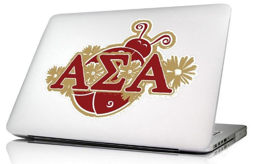 Alpha Sigma Alpha Alpha Sigma Alpha 10.5 x 4.5 Laptop Skin/Wall Decal