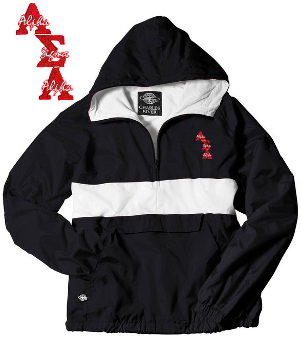 Alpha Sigma Alpha Anorak Alpha Sigma Alpha Windbreaker Pullover