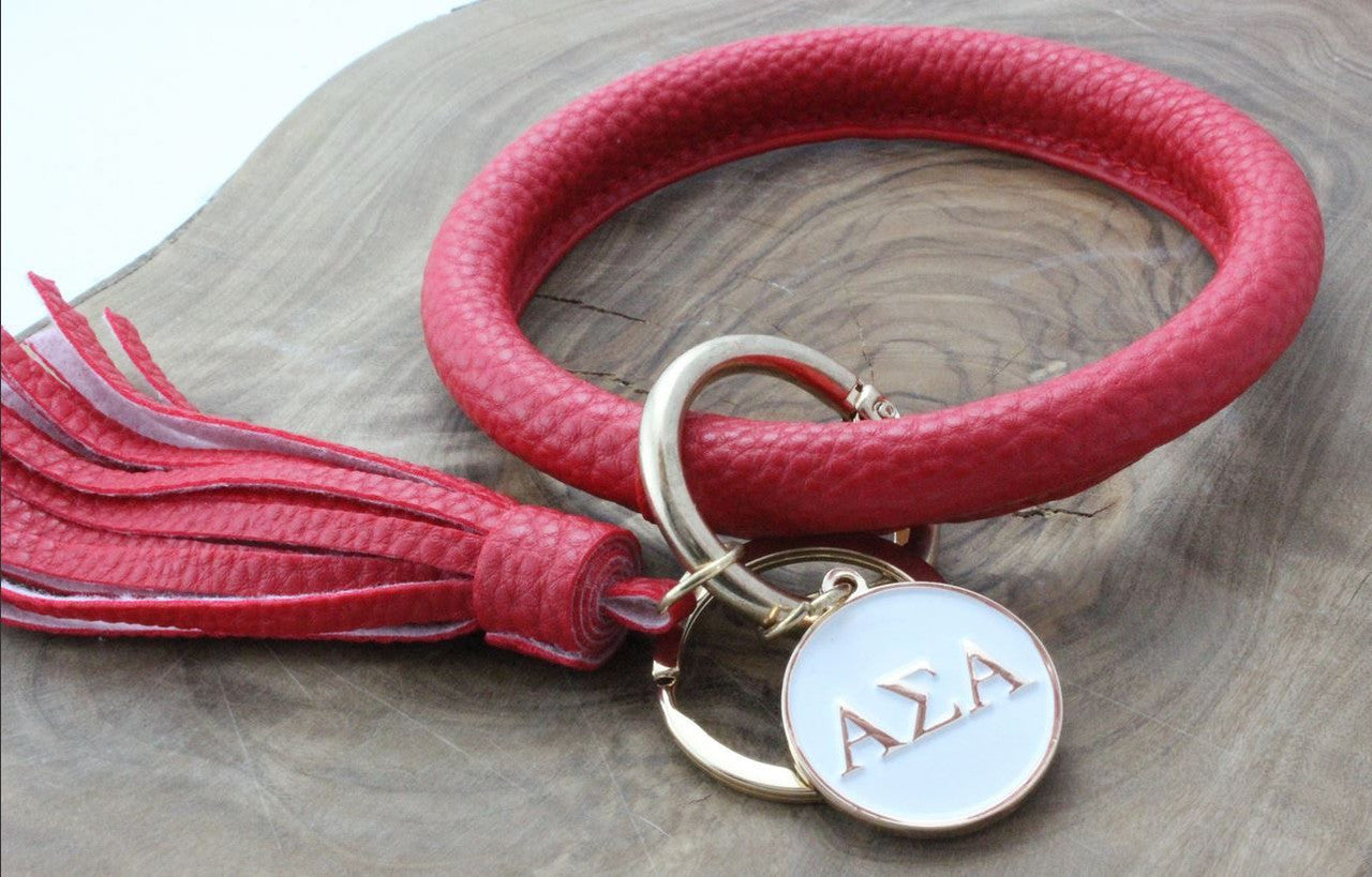 Alpha Sigma Alpha Bangle Keychain Alpha Sigma Alpha Bangle Keychain