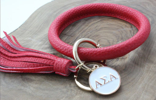 Alpha Sigma Alpha Bangle Keychain