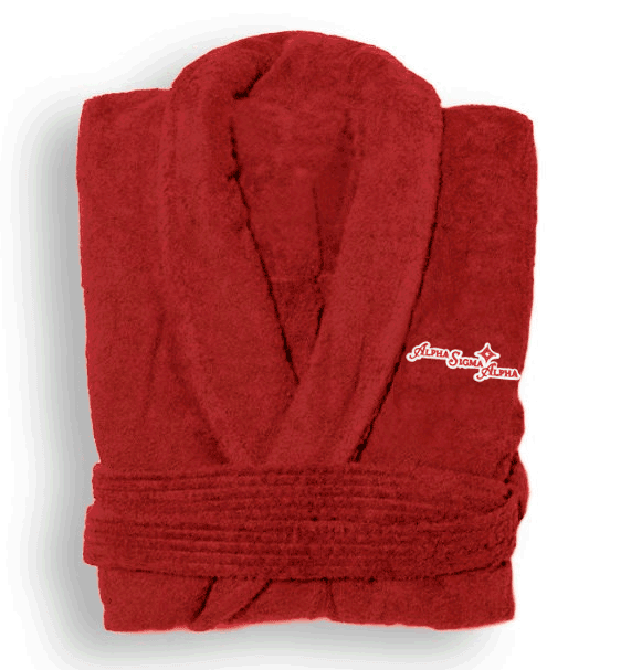 Discount Alpha Sigma Alpha Bathrobe DISCOUNT-Alpha Sigma Alpha Bathrobe