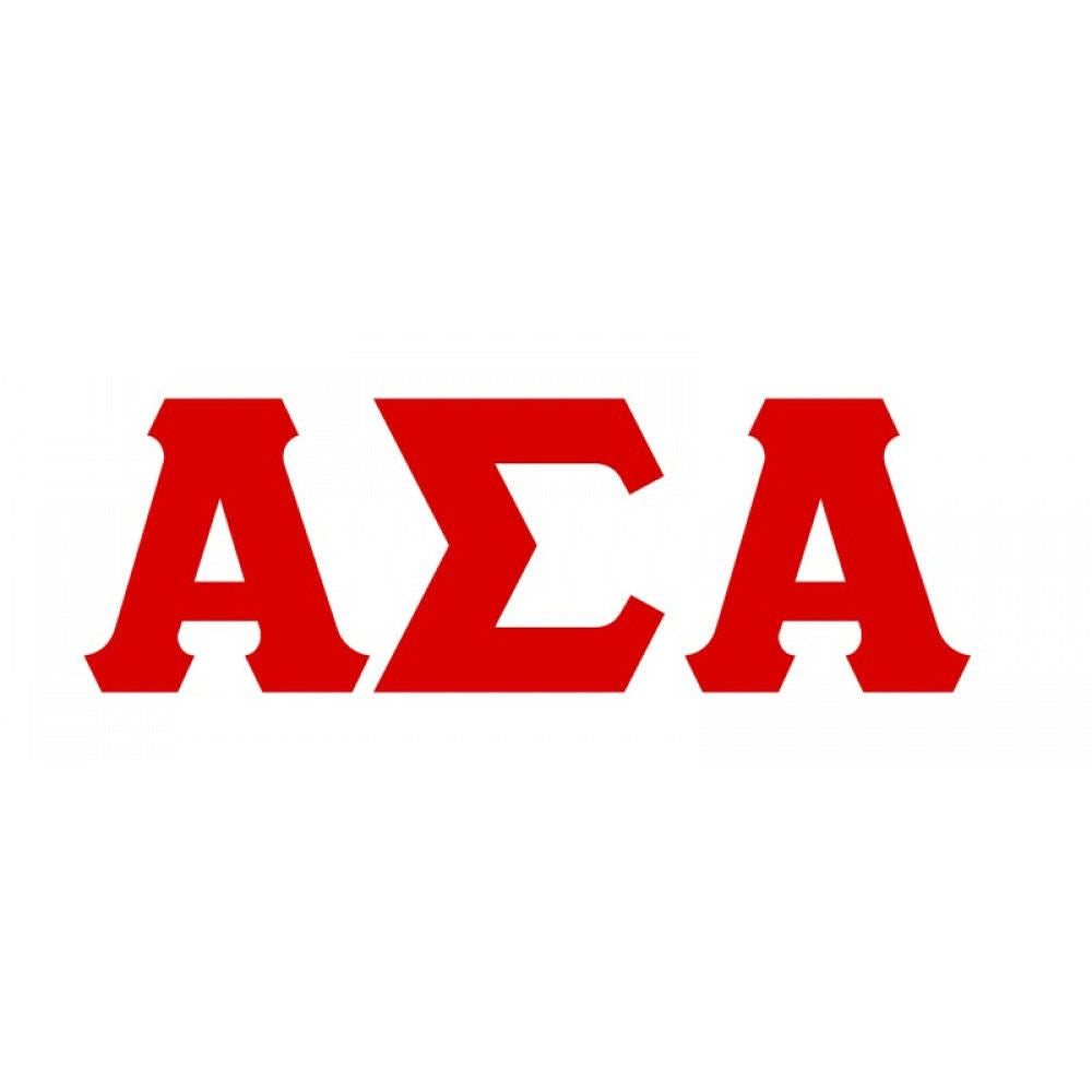 Alpha Sigma Alpha Big Greek Letter Window Sticker Decal Alpha Sigma Alpha Big Greek Letter Window Sticker Decal