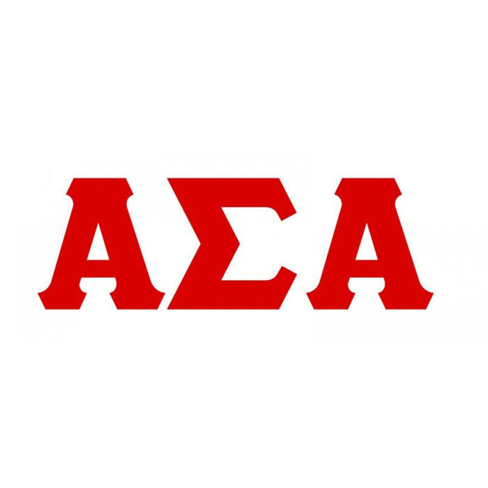 Alpha Sigma Alpha Big Greek Letter Window Sticker Decal Alpha Sigma Alpha Big Greek Letter Window Sticker Decal