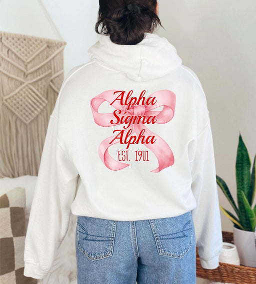 Alpha Sigma Alpha Alpha Sigma Alpha Bows Established Hoodie