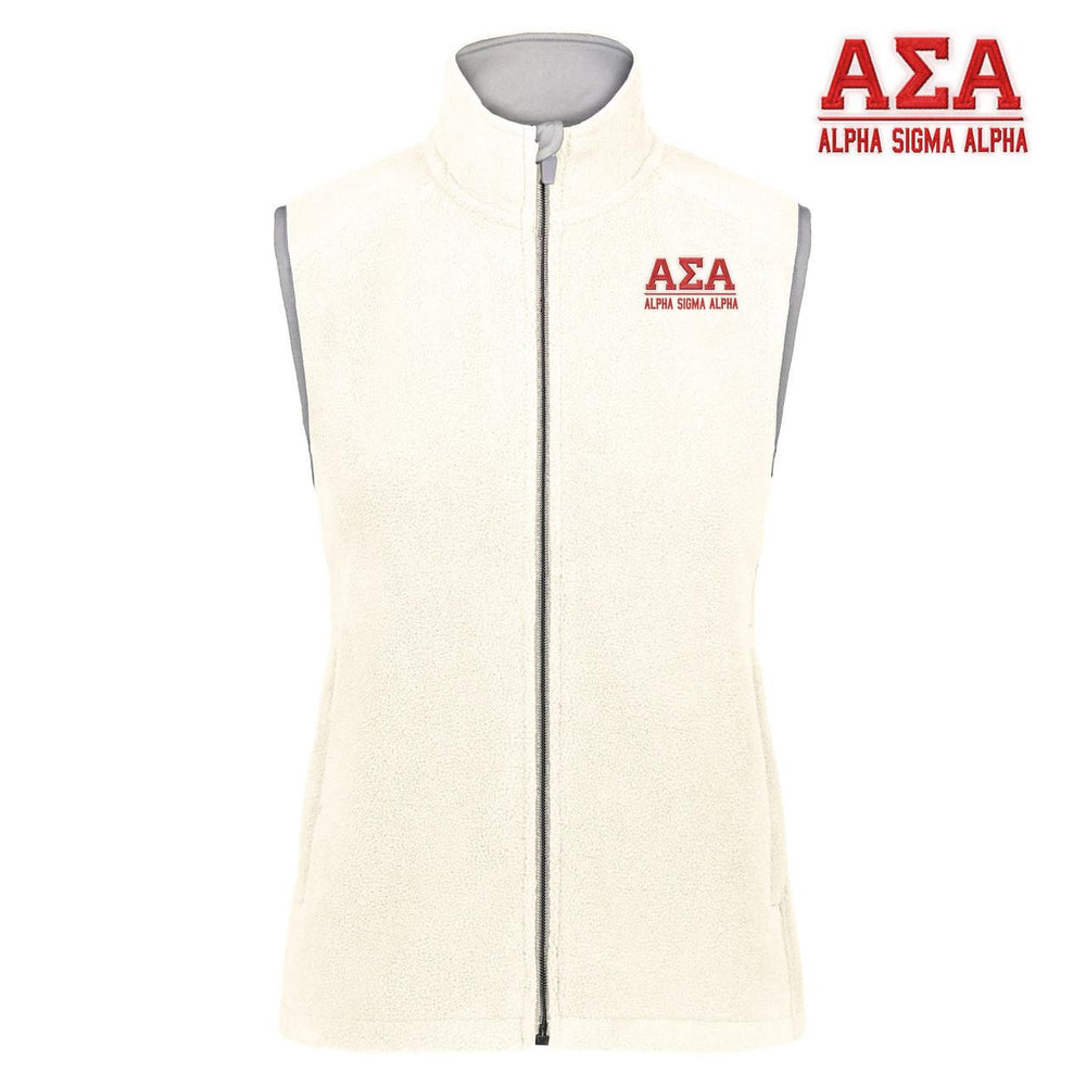 Alpha Sigma Alpha Chill Fleece Vest Alpha Sigma Alpha Chill Fleece Vest