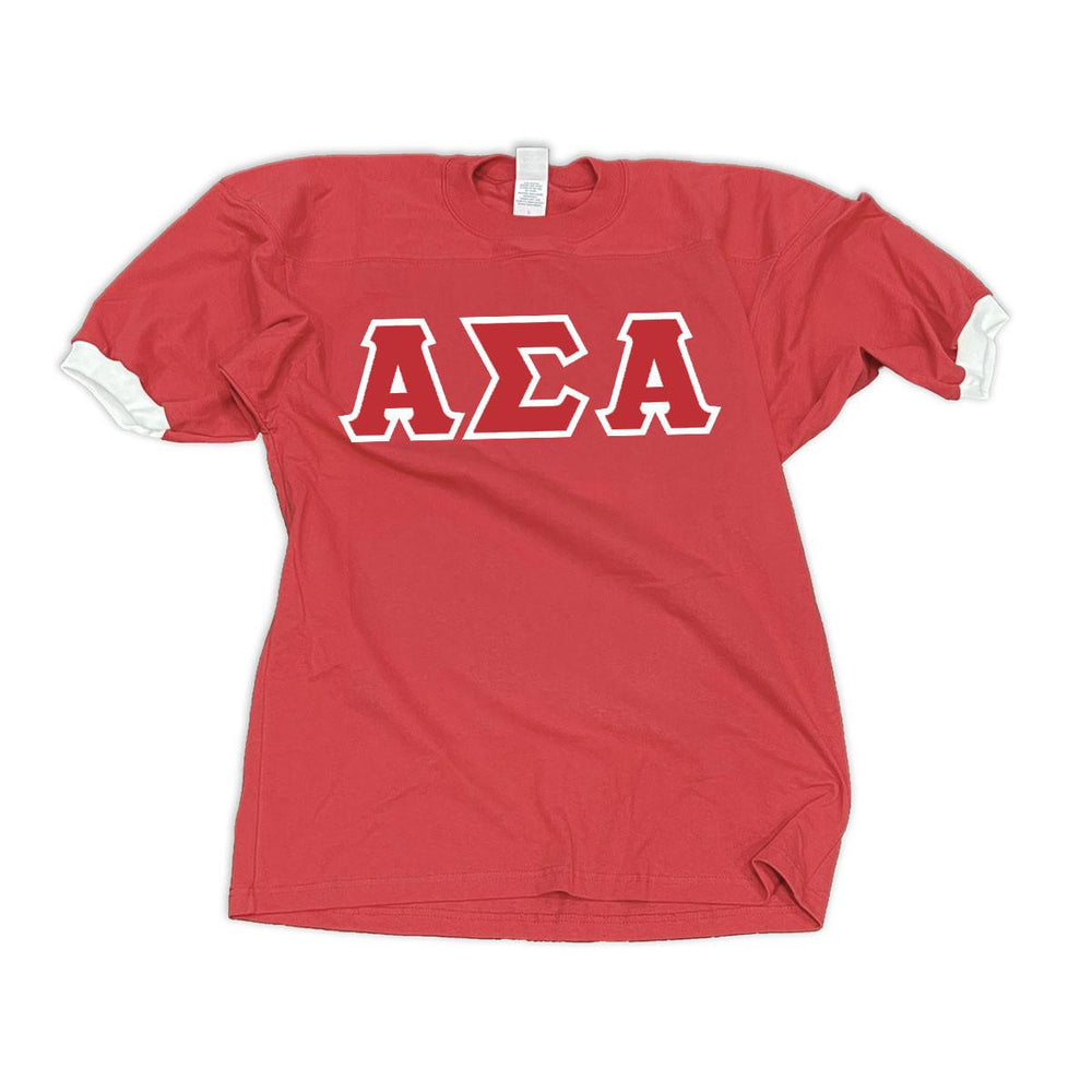 Alpha Sigma Alpha Classic Lettered Jersey Alpha Sigma Alpha Classic Lettered Jersey