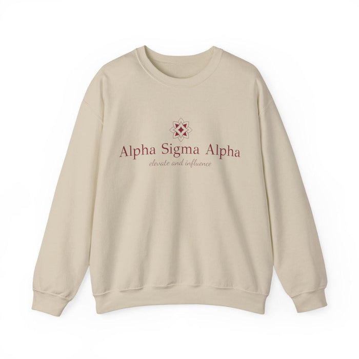 Alpha Sigma Alpha Elevate & Influence Crewneck Sweatshirt Alpha Sigma Alpha Elevate & Influence Crewneck Sweatshirt