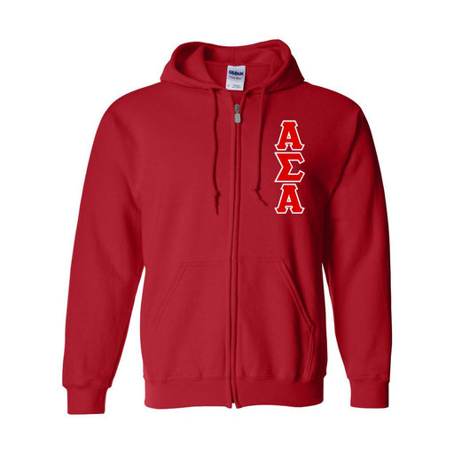 Alpha Sigma Alpha Alpha Sigma Alpha Heavy Full Zip Hoodie - 3