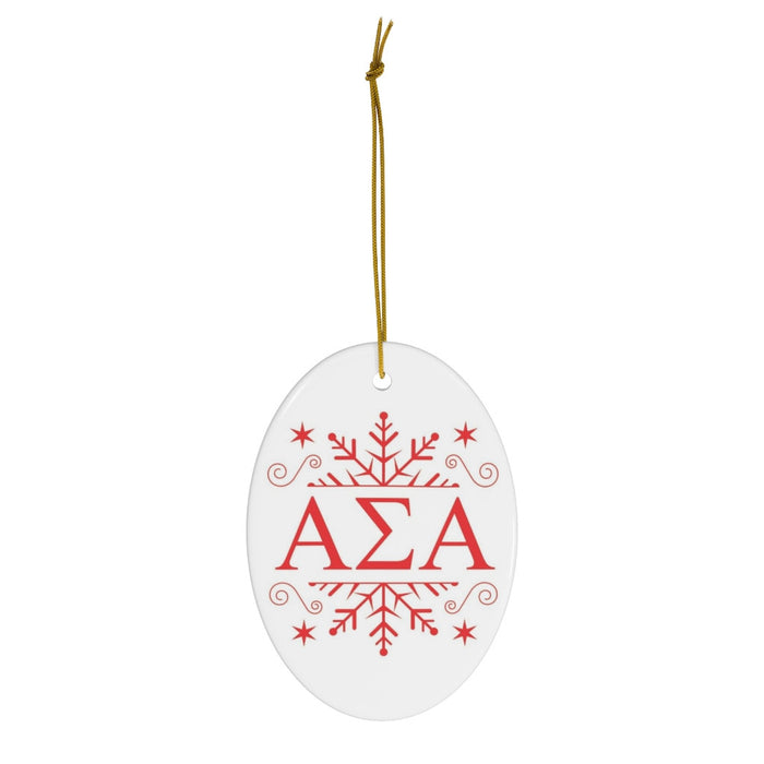 Alpha Sigma Alpha Holiday Color Snowflake Christmas Ornaments Alpha Sigma Alpha Holiday Color Snowflake Christmas Ornaments