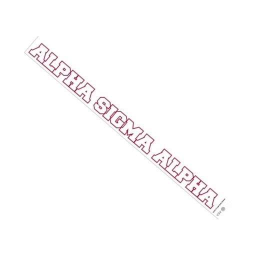 Alpha Sigma Alpha Alpha Sigma Alpha Long Window Decals Stickers