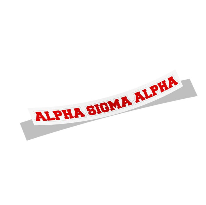 Alpha Sticker Alpha Sigma Alpha Long Window Sticker — GreekU