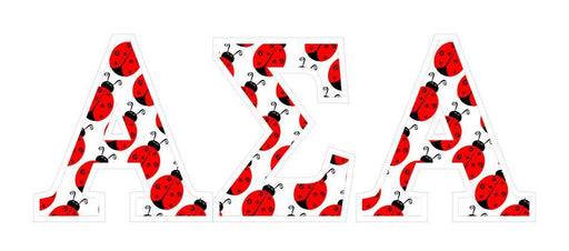 Alpha Sigma Alpha Alpha Sigma Alpha Mascot Greek Letter Sticker - 2.5