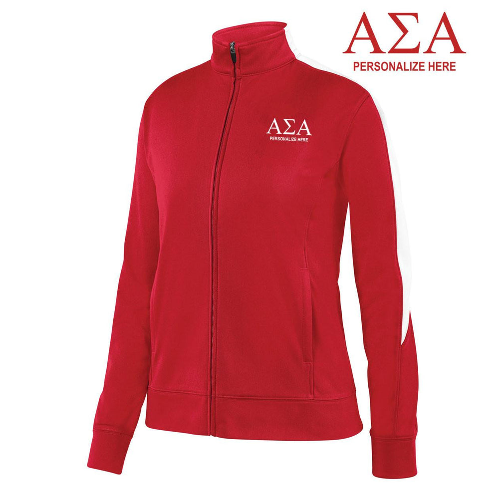 Alpha Sigma Alpha Medalist Track Jacket Alpha Sigma Alpha Medalist Track Jacket