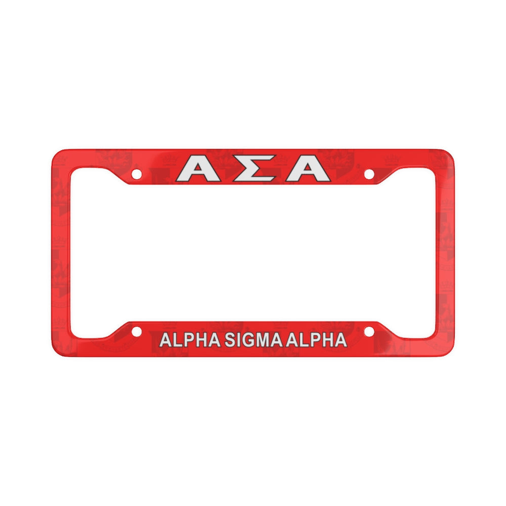 Alpha Sigma Alpha New License Plate Frames Alpha Sigma Alpha New License Plate Frames