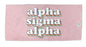 Alpha Sigma Alpha Plush Retro Beach Towel Alpha Sigma Alpha Plush Retro Beach Towel