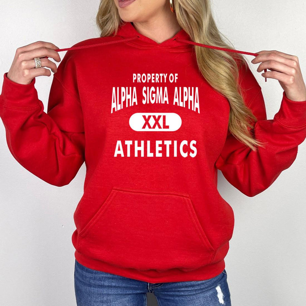 Alpha Sigma Alpha Property Of Athletics Hooded Sweatshirts Alpha Sigma Alpha Property Of Athletics Hooded Sweatshirts