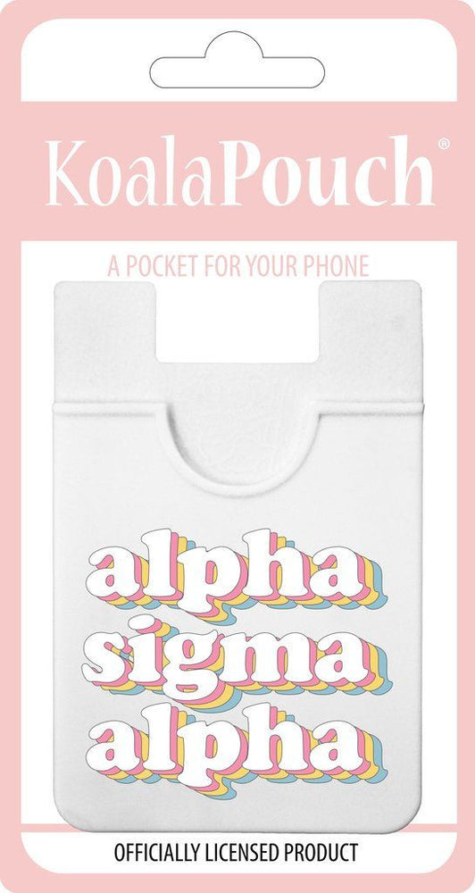 Alpha Sigma Alpha Retro Koala Pouch Alpha Sigma Alpha Retro Koala Pouch
