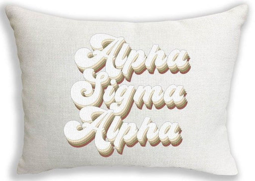 Alpha Sigma Alpha Alpha Sigma Alpha Retro Throw Pillow