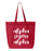 Alpha Sigma Alpha Script Tote Bag Alpha Sigma Alpha Script Tote Bag