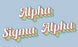 Alpha Sigma Alpha Sorority Retro Flag Alpha Sigma Alpha Sorority Retro Flag