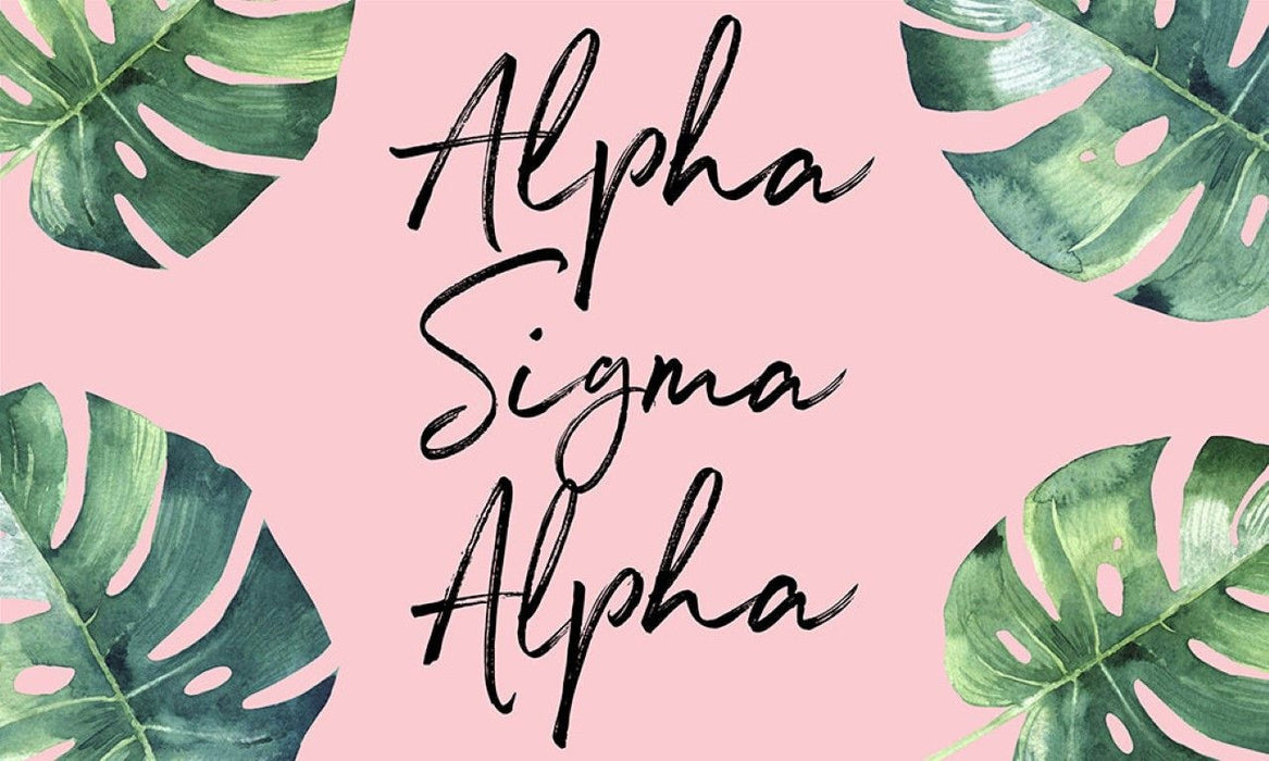 Alpha Sigma Alpha Tropical Flag Alpha Sigma Alpha Tropical Flag