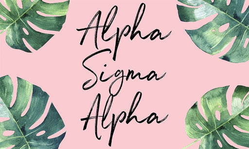 Alpha Sigma Alpha Alpha Sigma Alpha Tropical Flag