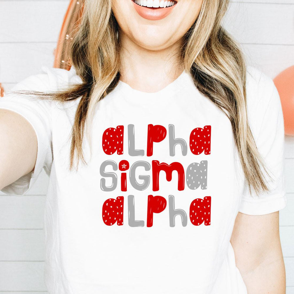 Printify Alpha Sigma Alpha Whimsy Tees Alpha Sigma Alpha Whimsy Tees