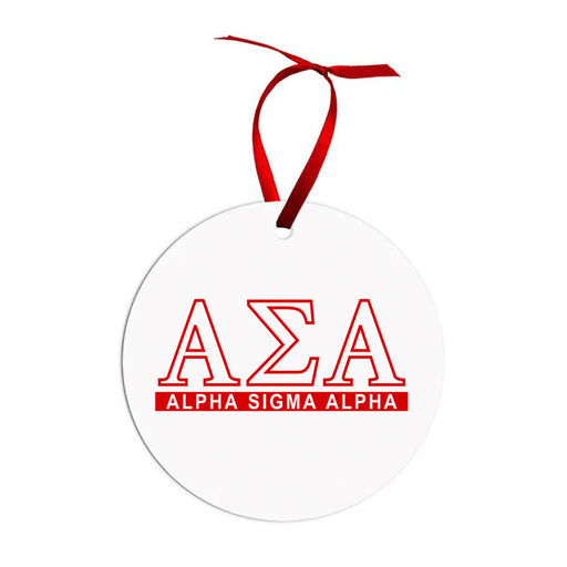 Alpha Sigma Alpha Alpha Sigma Alpha Classic Christmas Ornaments