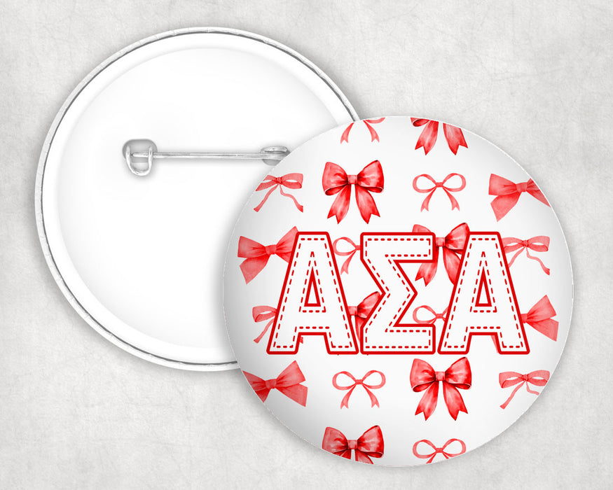 Alpha Sigma Alpha Multi Bows Pin Buttons Alpha Sigma Alpha Multi Bows Pin Buttons