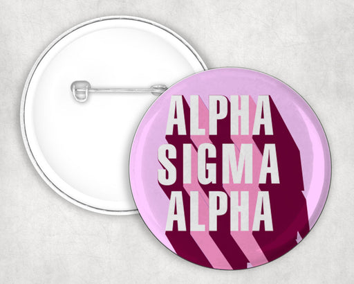 Alpha Sigma Alpha Alpha Sigma Alpha 3D Button Pin Buttons