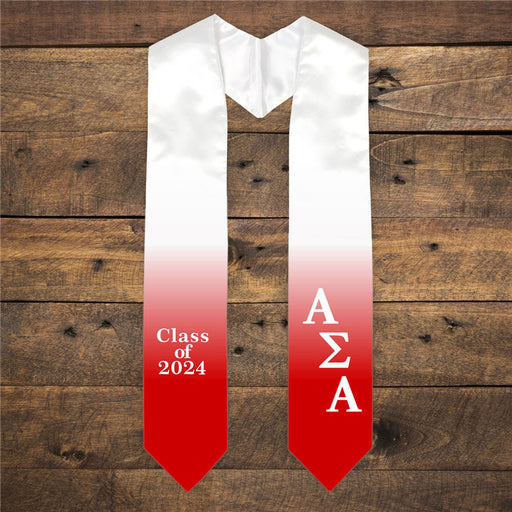 Alpha Sigma Alpha Alpha Sigma Alpha Extra Fancy Classic Greek Graduation Stole