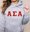 Discount Alpha Sigma Alpha Lettered Hooded Sweatshirt Best Value DISCOUNT Alpha Sigma Alpha Lettered Hooded Sweatshirt - Best Value