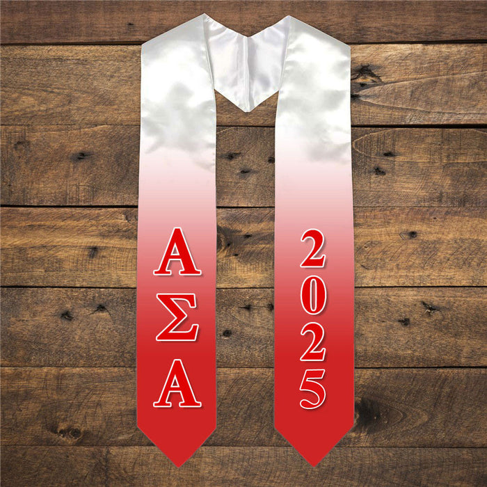 Alpha Sigma Alpha Extra Fancy Greek Graduation Stole W Year Alpha Sigma Alpha Extra Fancy Greek Graduation Stole W Year