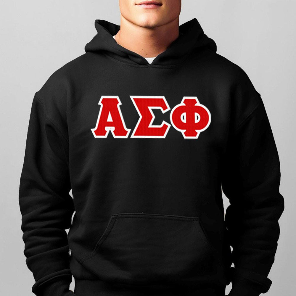 Alpha Sigma Phi 2 Day Ship Twill Hooded Sweatshirts Alpha Sigma Phi - 2 Day Ship Twill Hooded Sweatshirts