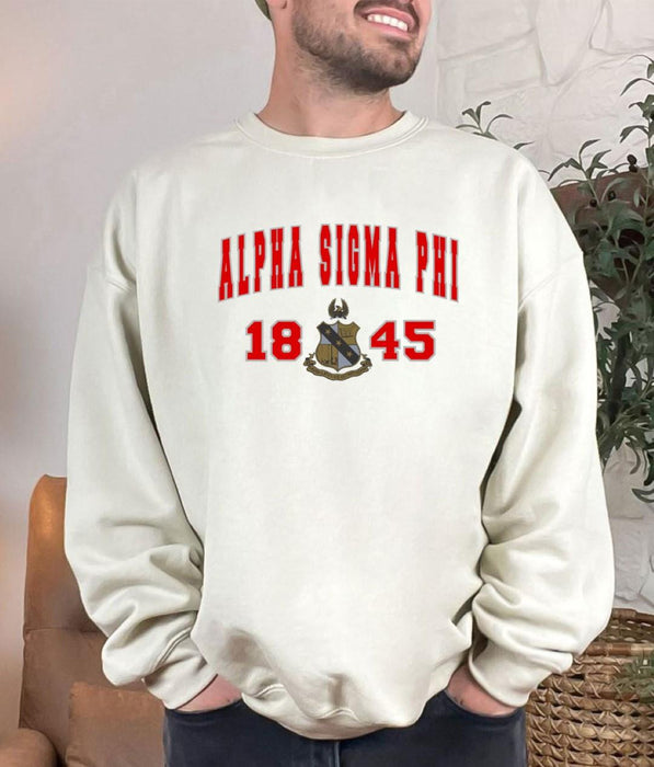 Alpha Sigma Phi Athlete Crewneck Sweatshirt Alpha Sigma Phi Athlete Crewneck Sweatshirt