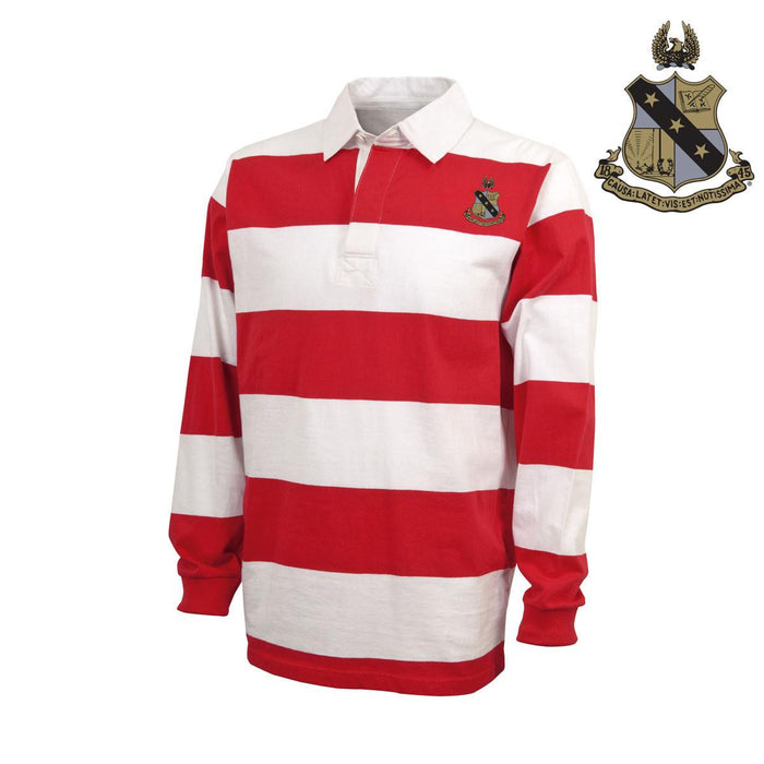 Alpha Sigma Phi Classic Crest Rugby Shirt Alpha Sigma Phi Classic Crest Rugby Shirt