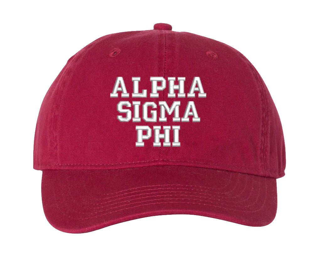 Alpha Sigma Phi Pigment Dyed Baseball Cap Alpha Sigma Phi Pigment Dyed Baseball Cap